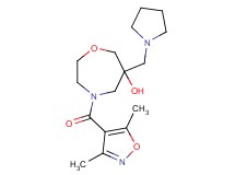 4-[(3,5-dimethylisoxazol-4-yl)carbonyl]-6-(pyrrolidin-1-ylmethyl)-1,4-oxazepan-6-ol