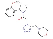 4-[(1-{2-[2-(2-methoxyphenyl)-1-pyrrolidinyl]-2-oxoethyl}-1H-tetrazol-5-yl)methyl]morpholine