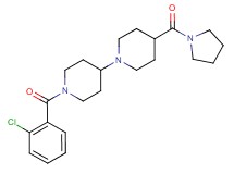 1'-(2-chlorobenzoyl)-4-(1-pyrrolidinylcarbonyl)-1,4'-bipiperidine