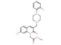 methyl [7-chloro-3-{[4-(2-fluorophenyl)-1-piperazinyl]methyl}-2-oxo-1(2H)-quinolinyl]acetate