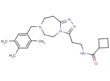 N-{2-[7-(2,4,5-trimethylbenzyl)-6,7,8,9-tetrahydro-5H-[1,2,4]triazolo[4,3-d][1,4]diazepin-3-yl]ethyl}cyclobutanecarboxamide