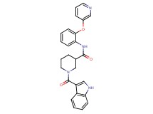 1-(1H-indol-3-ylcarbonyl)-N-[2-(3-pyridinyloxy)phenyl]-3-piperidinecarboxamide