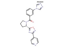 4-(5-{(2S)-1-[3-(4H-1,2,4-triazol-4-yl)benzoyl]-2-pyrrolidinyl}-1,2,4-oxadiazol-3-yl)pyridine