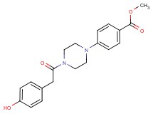 methyl 4-{4-[(4-hydroxyphenyl)acetyl]-1-piperazinyl}benzoate
