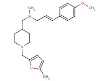 (2E)-3-(4-methoxyphenyl)-N-methyl-N-({1-[(5-methyl-2-furyl)methyl]-4-piperidinyl}methyl)-2-propen-1-amine