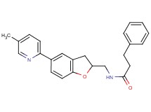 N-{[5-(5-methyl-2-pyridinyl)-2,3-dihydro-1-benzofuran-2-yl]methyl}-3-phenylpropanamide