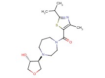 (3R*,4S*)-4-{4-[(2-isopropyl-4-methyl-1,3-thiazol-5-yl)carbonyl]-1,4-diazepan-1-yl}tetrahydro-3-furanol