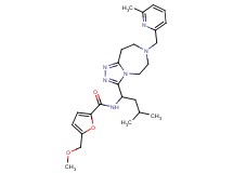 5-(methoxymethyl)-N-(3-methyl-1-{7-[(6-methyl-2-pyridinyl)methyl]-6,7,8,9-tetrahydro-5H-[1,2,4]triazolo[4,3-d][1,4]diazepin-3-yl}butyl)-2-furamide