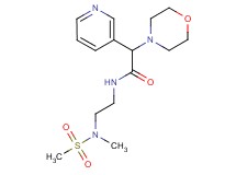 N-{2-[methyl(methylsulfonyl)amino]ethyl}-2-(4-morpholinyl)-2-(3-pyridinyl)acetamide
