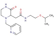 N-(2-isopropoxyethyl)-2-[3-oxo-1-(2-pyridinylmethyl)-2-piperazinyl]acetamide
