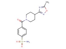 4-{[4-(5-methyl-1,2,4-oxadiazol-3-yl)piperidin-1-yl]carbonyl}benzenesulfonamide
