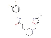 N-(3,4-difluorobenzyl)-3-{1-[(3-methylisoxazol-5-yl)methyl]piperidin-3-yl}propanamide