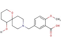 5-[(5-hydroxy-1-oxa-9-azaspiro[5.5]undec-9-yl)methyl]-2-methoxybenzoic acid