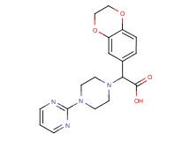 2,3-dihydro-1,4-benzodioxin-6-yl(4-pyrimidin-2-ylpiperazin-1-yl)acetic acid