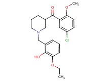 (5-chloro-2-methoxyphenyl)[1-(3-ethoxy-2-hydroxybenzyl)-3-piperidinyl]methanone