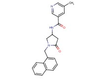 5-methyl-N-[1-(1-naphthylmethyl)-5-oxopyrrolidin-3-yl]nicotinamide