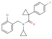 N-(2-chlorobenzyl)-N-cyclopropyl-1-(4-fluorophenyl)cyclopropanecarboxamide