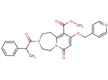 methyl 7-oxo-3-(2-phenylpropanoyl)-9-(4-pyridinylmethoxy)-1,2,3,4,5,7-hexahydropyrido[1,2-d][1,4]diazepine-10-carboxylate
