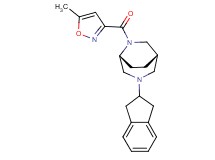 (1S*,5R*)-3-(2,3-dihydro-1H-inden-2-yl)-6-[(5-methyl-3-isoxazolyl)carbonyl]-3,6-diazabicyclo[3.2.2]nonane