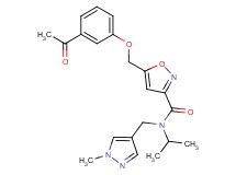 5-[(3-acetylphenoxy)methyl]-N-isopropyl-N-[(1-methyl-1H-pyrazol-4-yl)methyl]-3-isoxazolecarboxamide