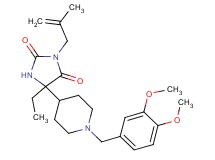 5-[1-(3,4-dimethoxybenzyl)-4-piperidinyl]-5-ethyl-3-(2-methyl-2-propen-1-yl)-2,4-imidazolidinedione