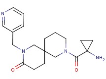 8-[(1-aminocyclopropyl)carbonyl]-2-(3-pyridinylmethyl)-2,8-diazaspiro[5.5]undecan-3-one