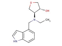 (3R*,4S*)-4-[ethyl(1H-indol-4-ylmethyl)amino]tetrahydrofuran-3-ol