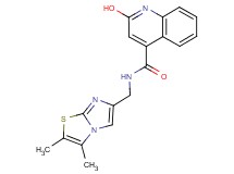 N-[(2,3-dimethylimidazo[2,1-b][1,3]thiazol-6-yl)methyl]-2-hydroxy-4-quinolinecarboxamide