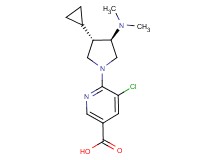 5-chloro-6-[rel-(3S,4R)-3-cyclopropyl-4-(dimethylamino)-1-pyrrolidinyl]nicotinic acid dihydrochloride