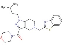 5-(1,3-benzothiazol-2-ylmethyl)-1-(3-methylbutyl)-3-(4-morpholinylcarbonyl)-4,5,6,7-tetrahydro-1H-pyrazolo[4,3-c]pyridine