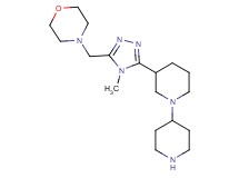 3-[4-methyl-5-(4-morpholinylmethyl)-4H-1,2,4-triazol-3-yl]-1,4'-bipiperidine dihydrochloride