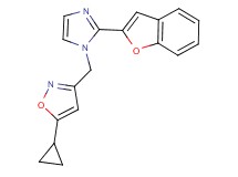 3-{[2-(1-benzofuran-2-yl)-1H-imidazol-1-yl]methyl}-5-cyclopropylisoxazole