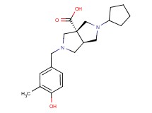 (3aR*,6aR*)-2-cyclopentyl-5-(4-hydroxy-3-methylbenzyl)hexahydropyrrolo[3,4-c]pyrrole-3a(1H)-carboxylic acid