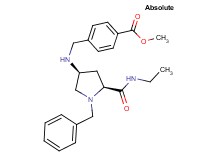 methyl 4-[({(3S,5S)-1-benzyl-5-[(ethylamino)carbonyl]-3-pyrrolidinyl}amino)methyl]benzoate