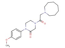 4-(1-azocanylacetyl)-1-(4-methoxyphenyl)-2-piperazinone