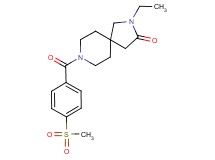 2-ethyl-8-[4-(methylsulfonyl)benzoyl]-2,8-diazaspiro[4.5]decan-3-one