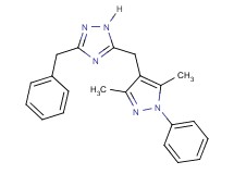 3-benzyl-5-[(3,5-dimethyl-1-phenyl-1H-pyrazol-4-yl)methyl]-1H-1,2,4-triazole