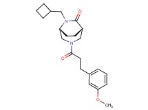(1S*,5R*)-6-(cyclobutylmethyl)-3-[3-(3-methoxyphenyl)propanoyl]-3,6-diazabicyclo[3.2.2]nonan-7-one