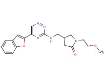 4-({[5-(1-benzofuran-2-yl)-1,2,4-triazin-3-yl]amino}methyl)-1-(2-methoxyethyl)-2-pyrrolidinone