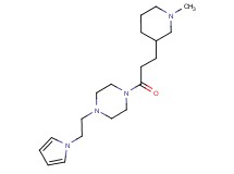 1-[3-(1-methyl-3-piperidinyl)propanoyl]-4-[2-(1H-pyrrol-1-yl)ethyl]piperazine
