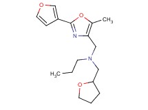 N-{[2-(3-furyl)-5-methyl-1,3-oxazol-4-yl]methyl}-N-(tetrahydro-2-furanylmethyl)-1-propanamine