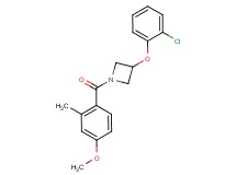 3-(2-chlorophenoxy)-1-(4-methoxy-2-methylbenzoyl)azetidine