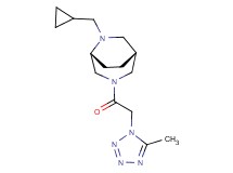 (1R*,5R*)-6-(cyclopropylmethyl)-3-[(5-methyl-1H-tetrazol-1-yl)acetyl]-3,6-diazabicyclo[3.2.2]nonane