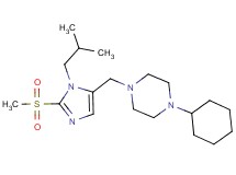 1-cyclohexyl-4-{[1-isobutyl-2-(methylsulfonyl)-1H-imidazol-5-yl]methyl}piperazine
