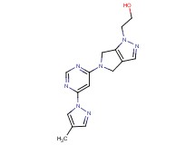 2-[5-[6-(4-methyl-1H-pyrazol-1-yl)pyrimidin-4-yl]-5,6-dihydropyrrolo[3,4-c]pyrazol-1(4H)-yl]ethanol