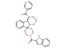 N-[(2R*,3R*)-2-ethoxy-1'-(1H-indol-2-ylcarbonyl)-2,3-dihydrospiro[indene-1,4'-piperidin]-3-yl]nicotinamide