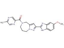 2-(5-methoxy-1H-benzimidazol-2-yl)-5-[(5-methylpyrazin-2-yl)carbonyl]-5,6,7,8-tetrahydro-4H-pyrazolo[1,5-a][1,4]diazepine