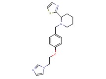 1-{4-[2-(1H-imidazol-1-yl)ethoxy]benzyl}-2-(1,3-thiazol-2-yl)piperidine
