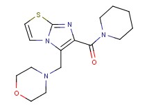 5-(morpholin-4-ylmethyl)-6-(piperidin-1-ylcarbonyl)imidazo[2,1-b][1,3]thiazole