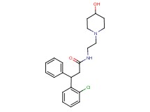 3-(2-chlorophenyl)-N-[2-(4-hydroxypiperidin-1-yl)ethyl]-3-phenylpropanamide